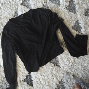 Black Long Sleeve Top